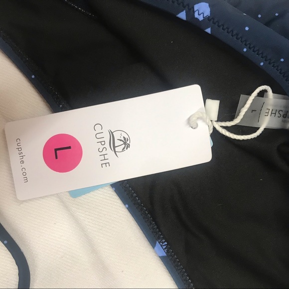 Cupshe Bikini Blue Strappy Swimsuit Size Large - Picture 8 of 11